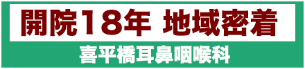 東京都小平市の耳鼻咽喉科なら医療法人社団 玉翠会「喜平橋耳鼻咽喉科」